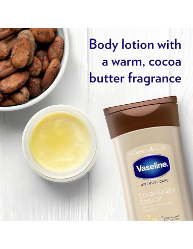 VASELINE INTENSIVE CARE COCONUT RADIANT BODY OIL 200ml. 6.8 oz.