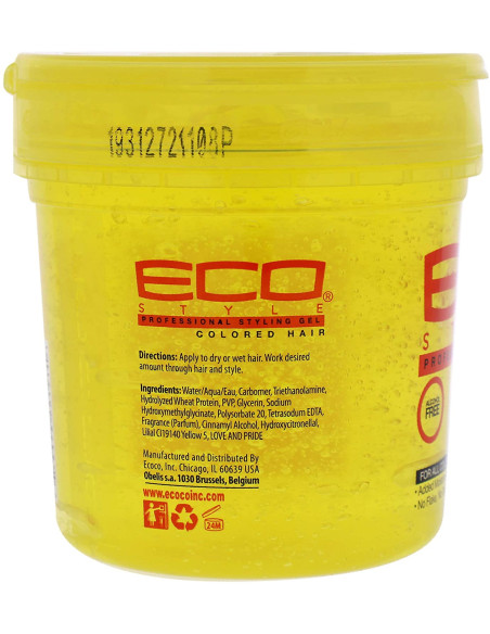 ECO STYLER STYLING GEL COLORED HAIR 473ml. For All Colored Hair