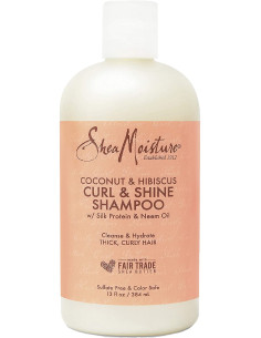 Shea Moisture Curl Shine Shampoo 384ml. 13oz. Coconut,Hibiscus