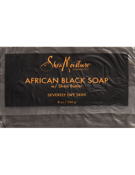 SHEA MOISTURE AFRICAN BLACK SOAP 230gr. 8oz. w/shea butter. Troubled Skin