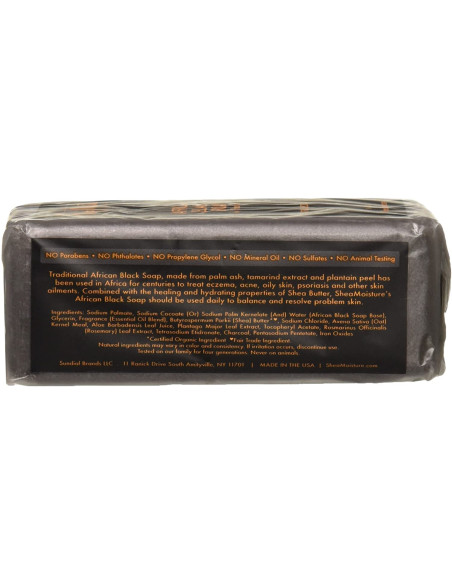 SHEA MOISTURE AFRICAN BLACK SOAP 230gr. 8oz. w/shea butter. Troubled Skin