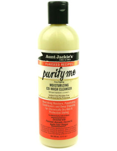 AUNT JACKIE'S PURIFY ME MOISTURIZING CO-WASH CLEANSER 355ml. 12oz. FLAXSEED RECIPES