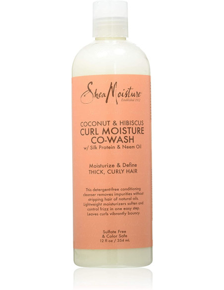 Shea Moisture Curl Cowash Conditioner Cleanser 237ml Coconut,Hibiscus