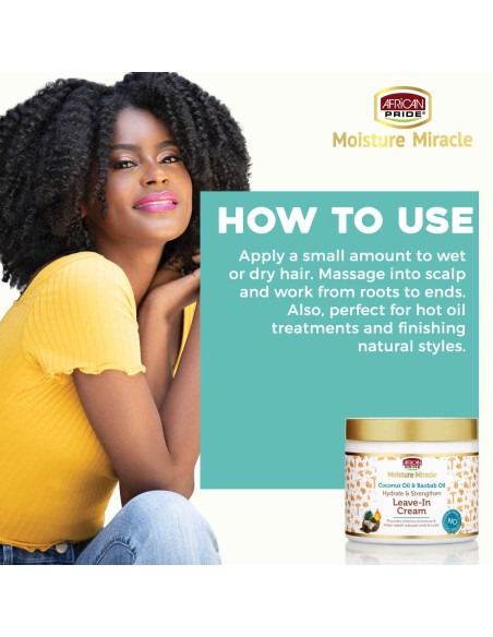 African Pride Moisture Miracle Leave-In Cream Coconut 425g