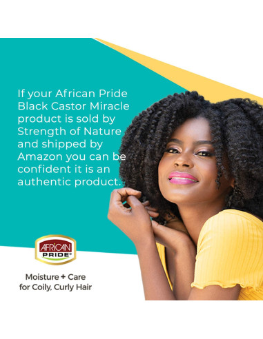 African Pride Moisture Miracle Curling Cream Shea Butter340gr. 12oz. Moisturize Define