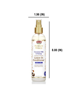 African Pride Moisture Miracle Leave-in Conditioner 237ml. 8oz. Coconut Milk Honey