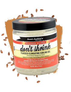 AUNT JACKIE'S DON´T SHRINK 425gr. 15oz. FLAXSEED RECIPES Elongating Curling Gel 2