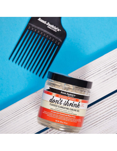 AUNT JACKIE'S DON´T SHRINK 425gr. 15oz. FLAXSEED RECIPES Elongating Curling Gel