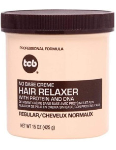 TCB HAIR RELAXER REGULAR 425gr. 15oz. no base creme hair relaxer with protein and dna