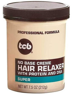 TCB HAIR RELAXER SUPER 212 gr. 7.5oz. no base creme hair relaxer with protein and dna