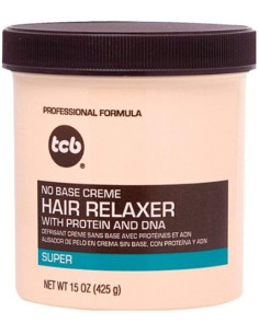 TCB HAIR RELAXER SUPER 425gr. 15oz. no base creme hair relaxer with protein and dna