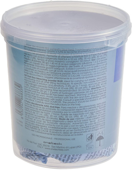 FANOLA POLVO DECOLORANTE AZUL 500gr. 17.6oz.