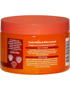CANTU SHEA BUTTER FOR NATURAL HAIR DEFINE & SHINE CUSTARD 340gr. 12oz. 2