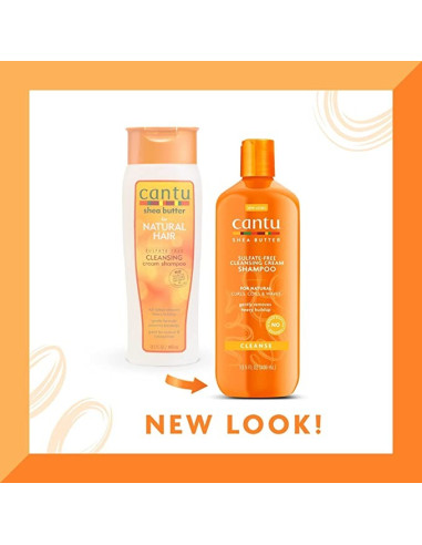CANTU SHEA BUTTER SHAMPOO CLEANSING FOR NATURAL HAIR 400ml. 13.5oz.