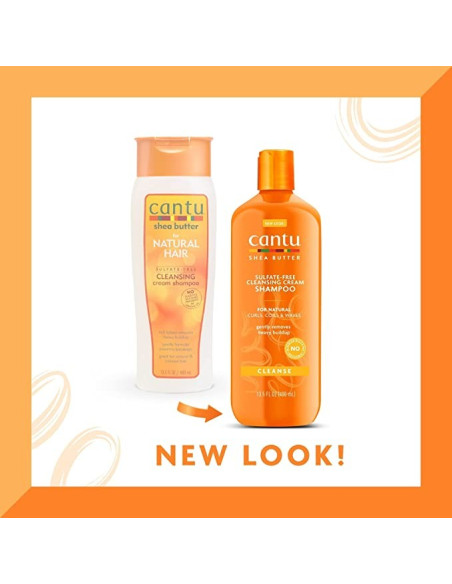 CANTU SHEA BUTTER SHAMPOO CLEANSING FOR NATURAL HAIR 400ml. 13.5oz.