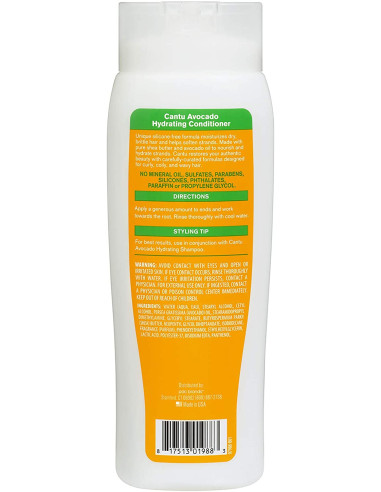 CANTU AVOCADO SULFATE-FREE CONDITIONER  HYDRATING SHEA BUTTER  13.5 oz. 400ML