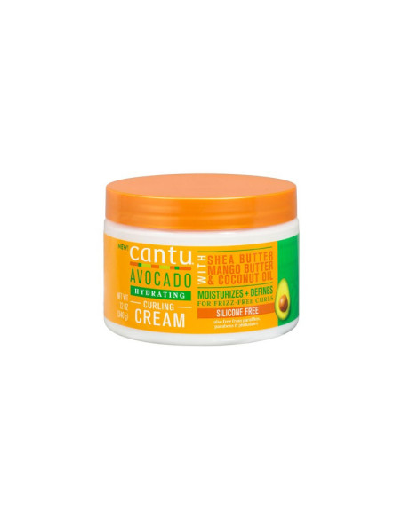 CANTU AVOCADO CURLING CREAM HYDRATING SHEA BUTTER SULFATE FREE 340r. 12oz.