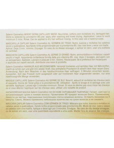 SALERM MASK WHEAT GERM 200ml. GERMEN DE TRIGO
