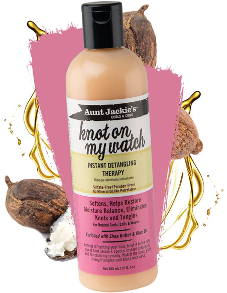 AUNT JACKIE'S KNOT ON MY WATCH 355ml. 12oz. Curls Coils Instant Detangling Therapy
