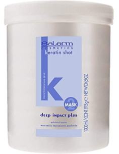 SALERM MASK DEEP IMPACT PLUS KERATIN SHOT 1000ml.