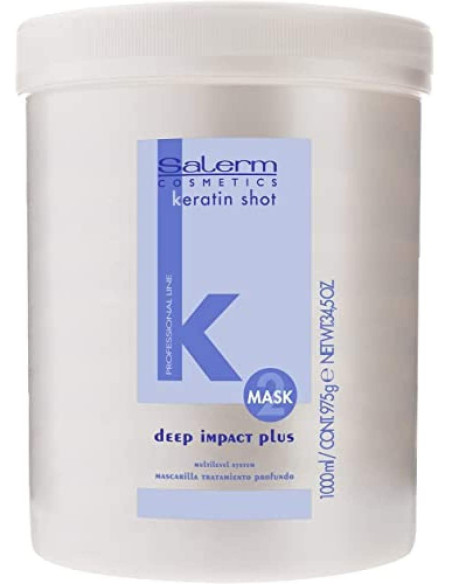 SALERM MASK DEEP IMPACT PLUS KERATIN SHOT 1000ml.