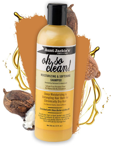 AUNT JACKIE'S OH SO CLEAN SHAMPOO 355ml. 12oz. Moisturizing & Softening