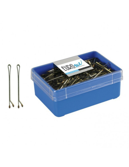 EUROSTIL CLIPS ONDULADOS BRONCE REF. 1604  300uds.